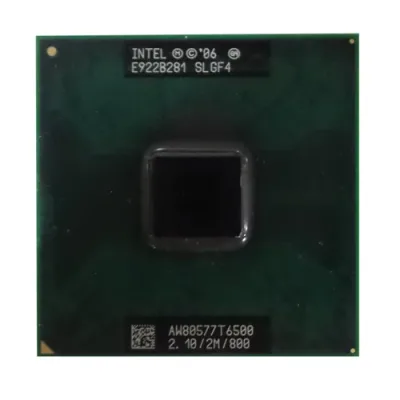 T6500 - Intel Core 2 Duo 2.10GHz 800MHz FSB 2MB L2 Cache Notebook Processor