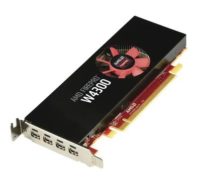 T7T58AT - HP FirePro W4300 Graphic Card 4GB GDDR5 Low-profile Single Slot Space Required