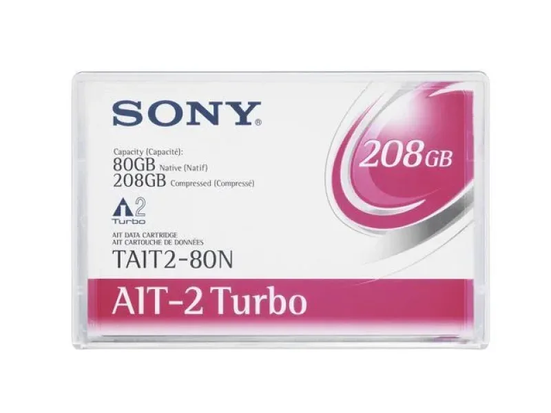 TAIT2-80N - Sony 80/208GB 8mm AIT-2 Turbo Ntv DATA Cartridge