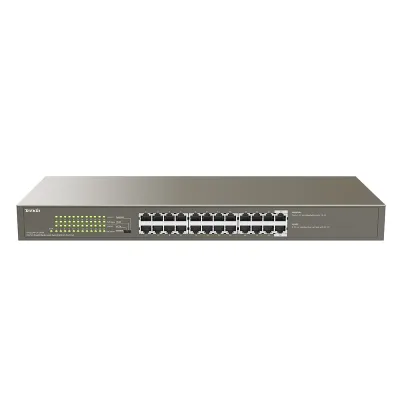 TEG1124P-24-250W - Tenda 1000M&PoE 24-Port Gigabit Ethernet Switch with 24-Port PoE