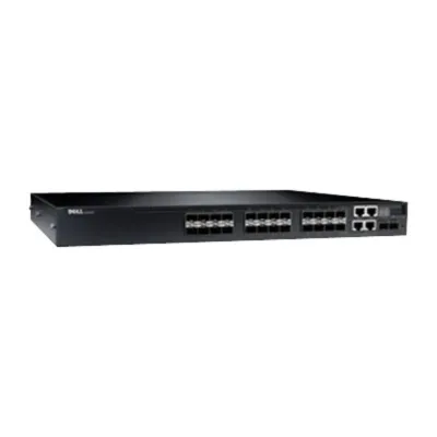 THFH9 - Dell EMC Networking N3000 Series N3024EF-ON 24 x Ports Gigabit SFP + 2 x Ports 10 Gigabit SFP+ + 2 x Ports Combo 1000Base-T Rack-Mountable 1U Layer 3 Managed Gigabit Ethernet Network Switch