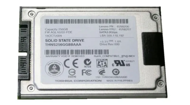THNS256GG8BAAA - Toshiba 256GB 1.8-inch 3GB/s MLC Micro SATA Solid State Drive