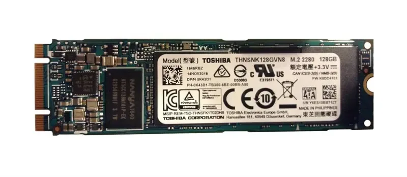 THNSNK128GVN8 - Toshiba SG5 128GB Triple-Level-Cell SATA 6Gb/s M.2 2280 Solid State Drive