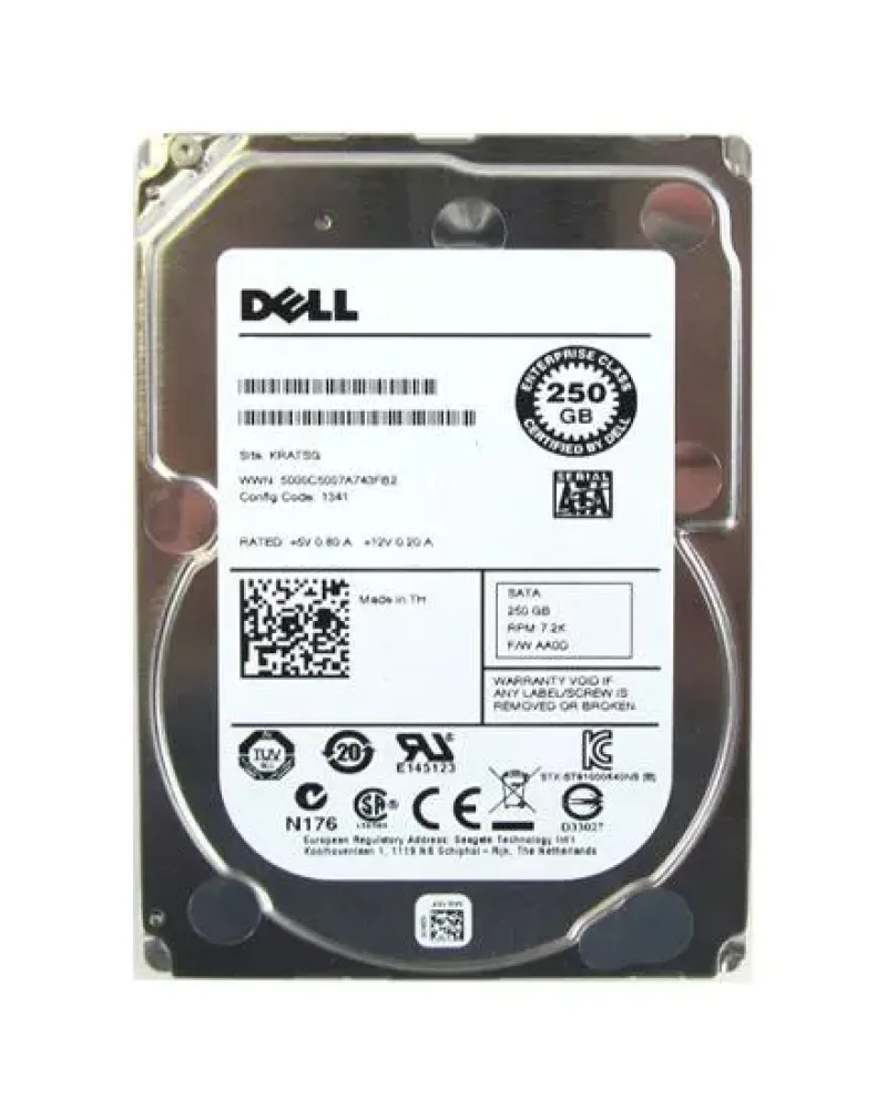 TMNKJ - Dell 250GB 7200RPM SATA 6Gb/s 2.5-inchHard Drive