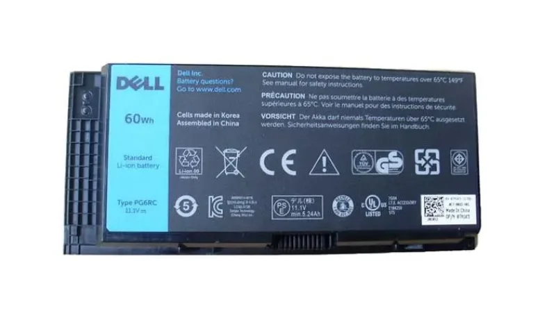 TN1K5 - Dell 6-Cell 11.1v 60Wh Li-Ion Battery for Precision M4600 / M6600