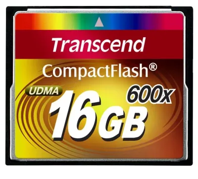 TRN-TS16GCF600 - Transcend 16GB 600x CompactFlash (CF) Memory Card