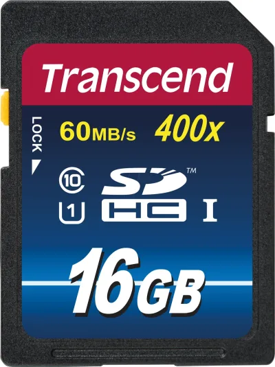 TRN-TS16GSDU1 - Transcend 16GB Class 10 SDHC Flash Memory Card