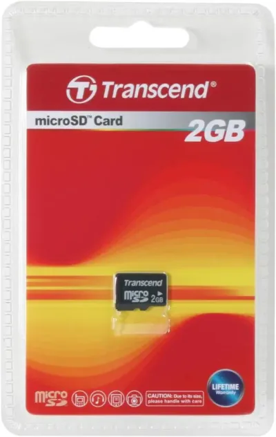 TRN-TS2GUSDC - Transcend 2GB microSD Flash Memory Card
