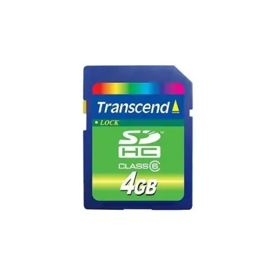 TRN-TS4GSDHC6 - Transcend 4GB Class 6 SDHC Flash Memory Card