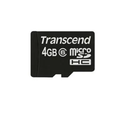 TRN-TS4GUSDC6 - Transcend 4GB Class 6 microSDHC Flash Memory Card
