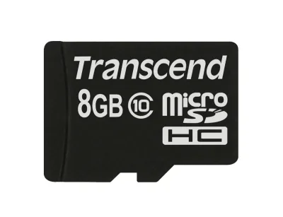 TRN-TS8GUSDHC10 - Transcend 8GB Class 10 microSDHC Flash Memory Card