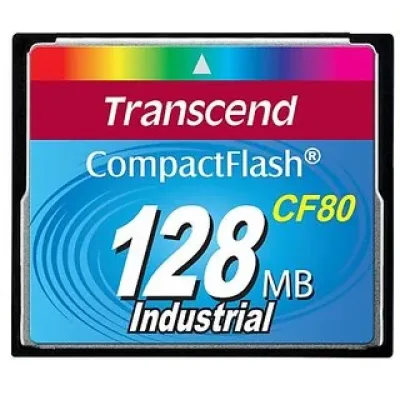 TS128CF80-NF - Transcend 128MB 80x Compact Flash (CF) Memory Card