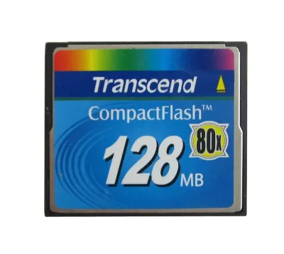 TS128CF80-NR - Transcend 128MB 80x Compact Flash (CF) Memory Card