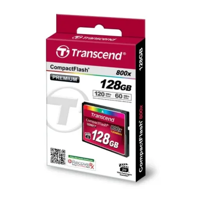 TS128GCF800 - Transcend 128GB 800x CompactFlash (CF) Memory Card