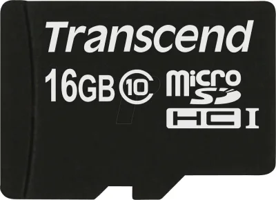 TS16GUSDC10 - Transcend 16GB Class 10 microSDHC Flash Memory Card