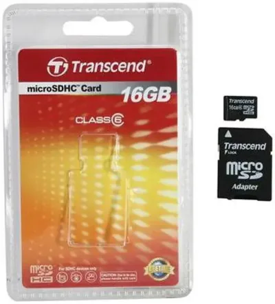TS16GUSDHC6 - Transcend 16GB Class 6 microSDHC Flash Memory Card