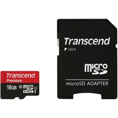 TS16GUSDU1 - Transcend 16GB Class 10 microSDHC Flash Memory Card