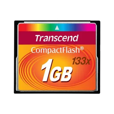 TS1GCF133 - Transcend 1GB 133x CompactFlash (CF) Memory Card