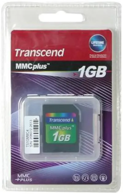 TS1GMMC4 - Transcend 1GB Multi-Media Plus Memory Card