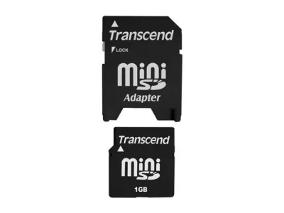 TS1GSDM - Transcend 1GB miniSD Flash Memory Card