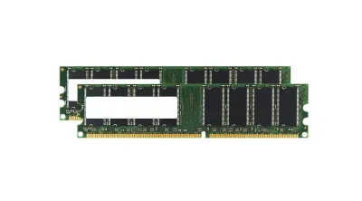 TS1GT3410 - Transcend 1GB Kit (2 X 512MB) DDR-333MHz PC2700 ECC Registered CL2.5 184-Pin DIMM Memory