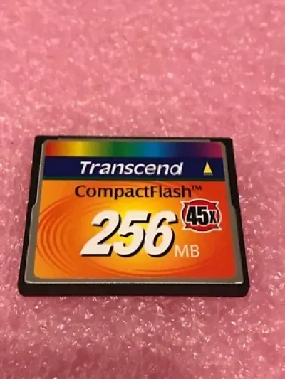 TS256MCF45 - Transcend 256MB 45x Hi-Speed CompactFlash (CF) Memory Card