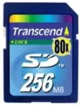 TS256MSD80 - Transcend 256MB 80x Hi-Speed SD Flash Memory Card