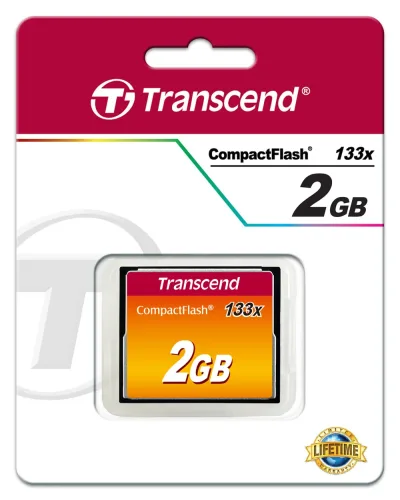 TS2GCF133 - Transcend 2GB 133x CompactFlash (CF) Memory Card