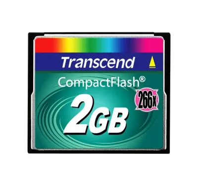 TS2GCF266 - Transcend 2GB 266x Hi-Speed CompactFlash (CF) Memory Card