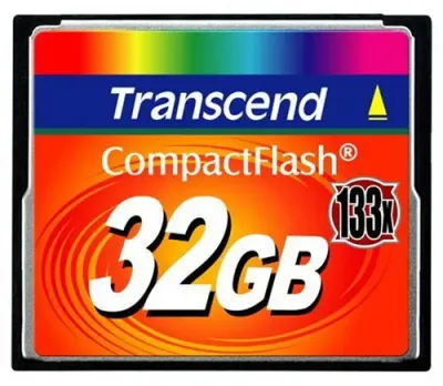 TS32GCF133 - Transcend 32GB 133x CompactFlash (CF) Memory Card