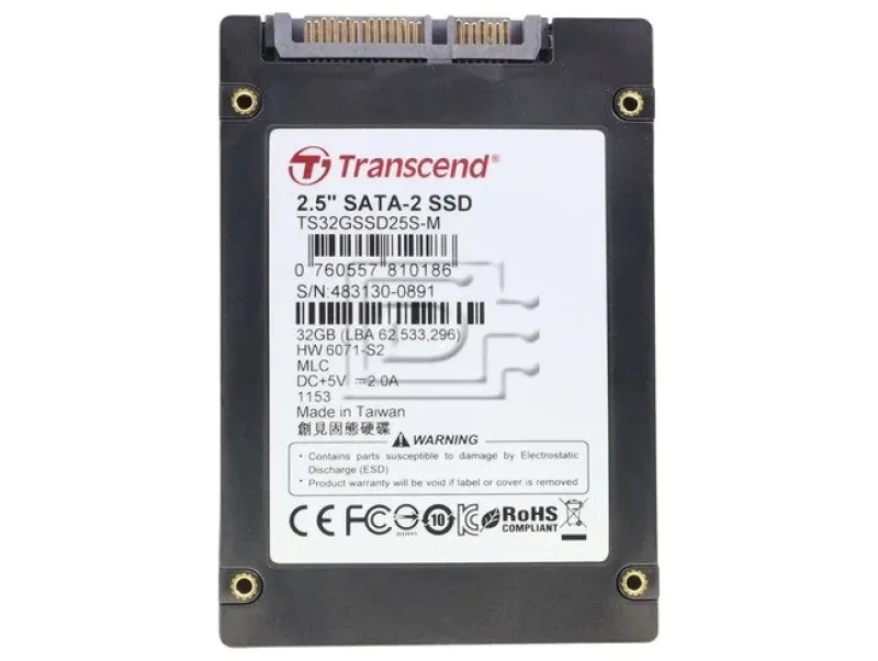 TS32GSSD18M-M - Transcend SSD18M 32 GB Internal Solid State Drive - 1.8 USB 2.0 eSATA - Hot Swappable