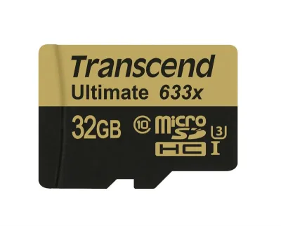 TS32GUSDU3 - Transcend 32GB 633x Class 10 microSDHC UHS-I U3 Flash Memory Card