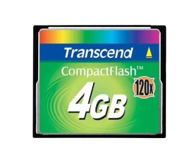 TS4GCF120-NR - Transcend 4GB 120x Type I CompactFlash (CF) Memory Card