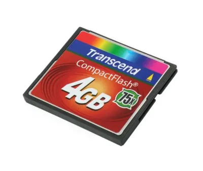 TS4GCF75 - Transcend 4GB 75x Hi-Speed CompactFlash (CF) Memory Card