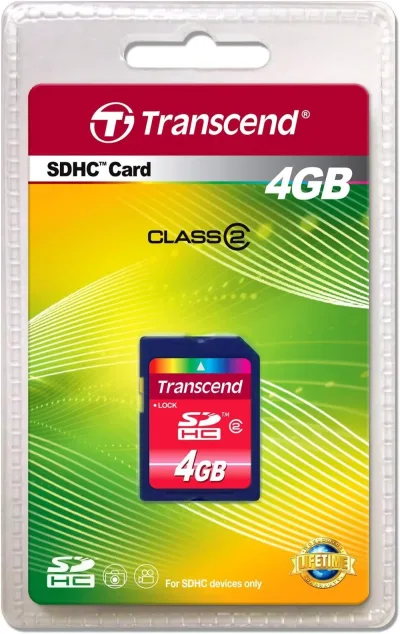 TS4GSDHC2 - Transcend 4GB Class 2 SDHC Flash Memory Card
