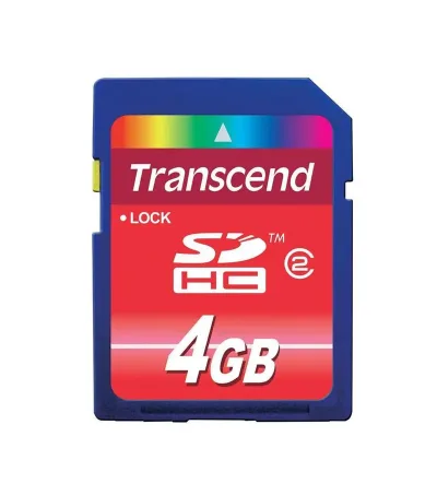 TS4GSDHC2-P2 - Transcend 4GB Class 2 SDHC Flash Memory Card