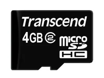 TS4GUSDC2 - Transcend 4GB Class 2 microSDHC Flash Memory Card