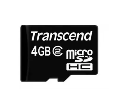 TS4GUSDHC2-P3 - Transcend 4GB Class 2 microSDHC Flash Memory Card with P3 Card Reader