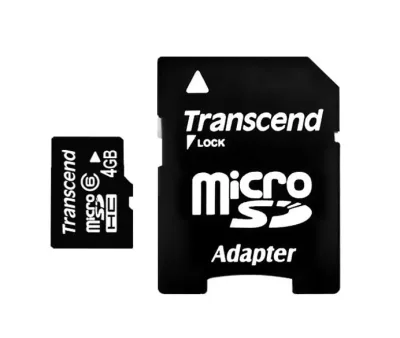 TS4GUSDHC6-2 - Transcend 4GB Class 6 microSDHC Flash Memory Card