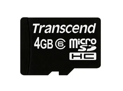 TS4GUSDHC6-MS - Transcend 4GB Class 6 microSDHC Flash Memory Card