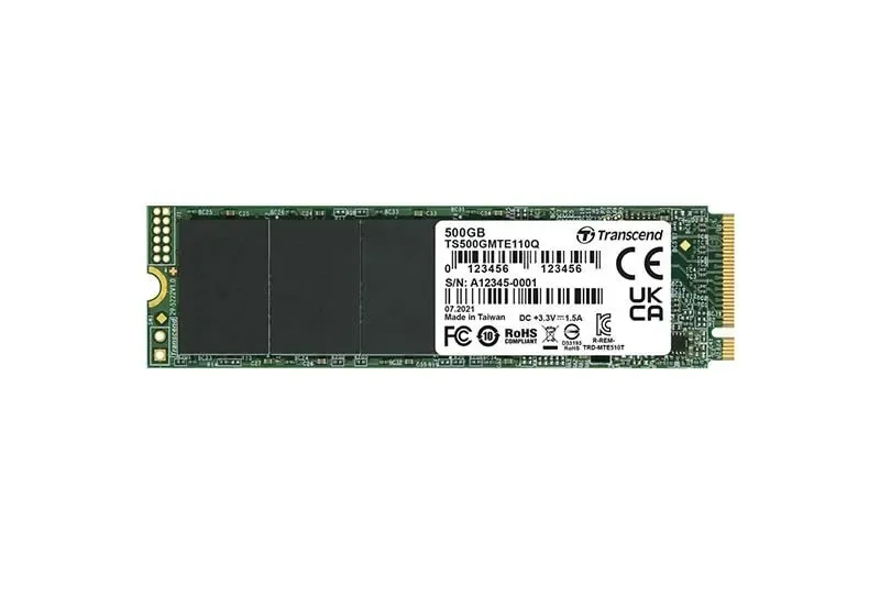 TS500GMTE110Q - Transcend 110Q 500GB Quad-Level Cell PCI Express NVMe 3.0 x4 M.2 2280 Solid State Drive