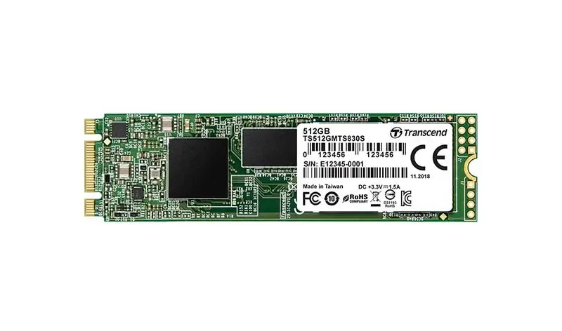 TS512GMTS830S - Transcend 830S 512GB 3D NAND SATA 6Gb/s M.2 2280 Solid State Drive