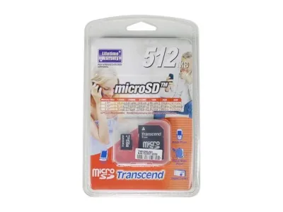 TS512MUSD-MS - Transcend 512MB microSD Flash Memory Card