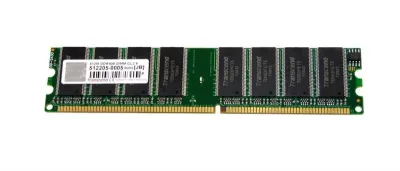 TS64MLD64V4J-S - Transcend 512MB DDR-400MHz PC3200 non-ECC Unbuffered CL3 184-Pin DIMM Memory Module