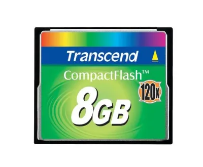 TS8GCF120 - Transcend 8GB 120x Ultra Speed DMA Mode CompactFlash (CF) Memory Card