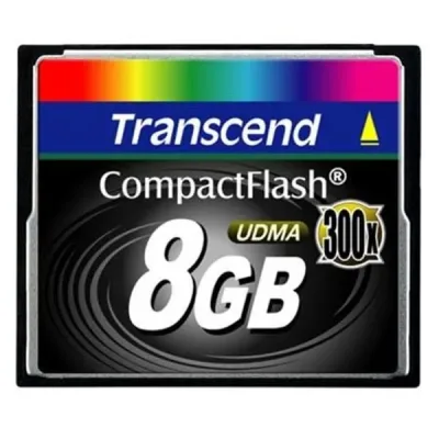 TS8GCF300 - Transcend 8GB 300x CompactFlash (CF) Memory Card