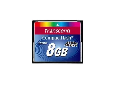 TS8GCF400 - Transcend 8GB 400x CompactFlash (CF) Memory Card