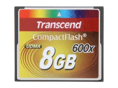 TS8GCF600 - Transcend 8GB 600x CompactFlash (CF) Memory Card