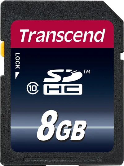 TS8GSDHC10-B2 - Transcend 8GB Class 10 SDHC Flash Memory Card