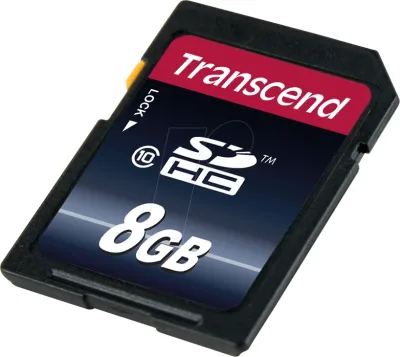 TS8GSDHC10-C3 - Transcend 8GB Class 10 SDHC Flash Memory Card